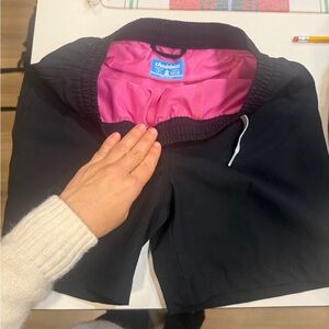 Chubbies Black Shorts with Pink Interior